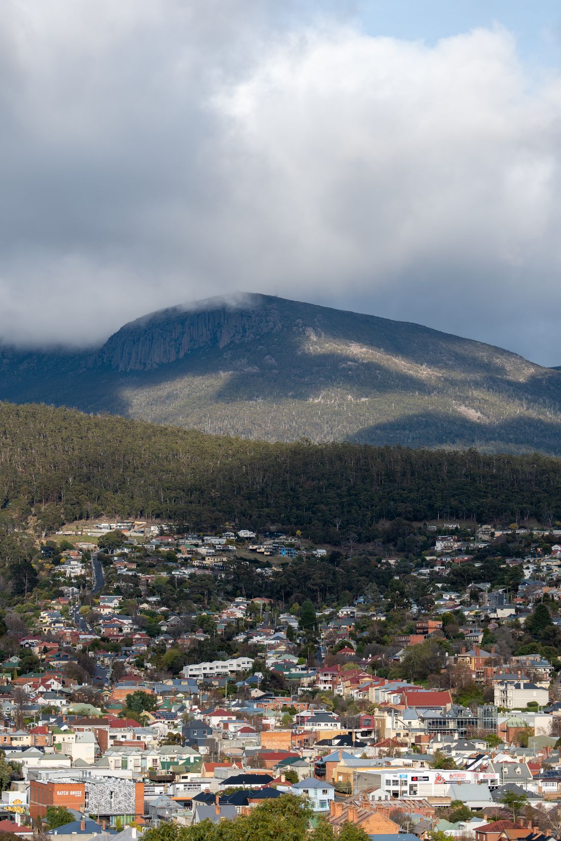 Hobart, Tasmania with Mount Wellington